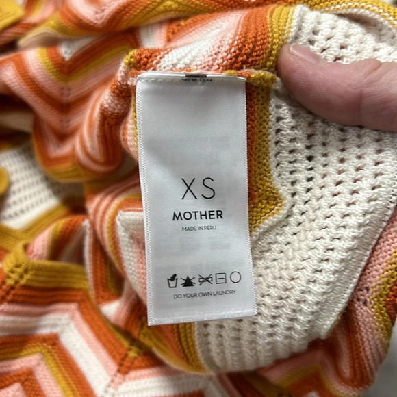 MOTHER The Cut It Out Knit Crochet Midi Skirt Size XS - Picture 8 of 16